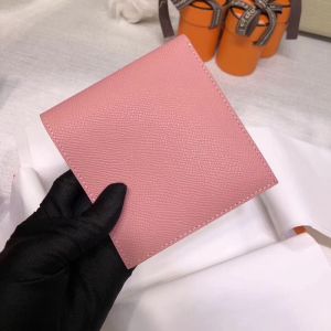 Hermes MC? Copernic Compact Wallet Epsom Calfskin In Pink