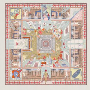 Hermes Objets De Curiosite Scarf 90 In Red