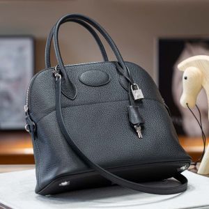 Hermes Bolide Bag Togo Leather Palladium Hardware In Black