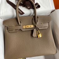 Hermes Birkin Bag Togo Leather Gold Hardware In Khaki