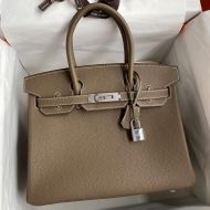 Hermes Birkin Bag Togo Leather Palladium Hardware In Khaki