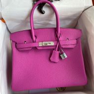 Hermes Birkin Bag Togo Leather Palladium Hardware In Magnolia Pink