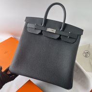 Hermes Birkin HAC Bag Togo Leather Palladium Hardware In Black