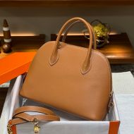 Hermes Bolide 25 Bag Epsom Leather Gold Hardware In Brown