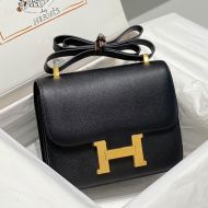 Hermes Constance Bag Epsom Leather Gold Hardware In Black