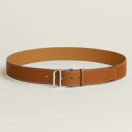 Hermes H Romain 35 Belt Taurillon Gaucho Leather In Brown