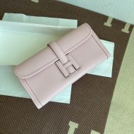 Hermes Jige Elan Clutch Swift Leather In Cherry