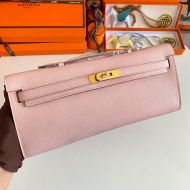 Hermes Kelly Cut Clutch Epsom Leather Gold Hardware In Cherry