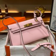 Hermes Kelly Elan Bag Chevre Leather Gold Hardware In Pink