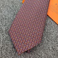 Hermes Light Chain Tie In Burgundy