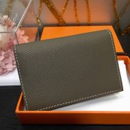 Hermes MC? Euclide Card Holder Epsom Calfskin In Khaki