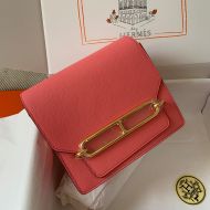 Hermes Roulis Bag Calfskin Leather Gold Hardware In Water Melon