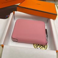 Hermes Silk'In Compact Wallet Epsom Leather In Pink